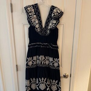 SEA New York black and white dress